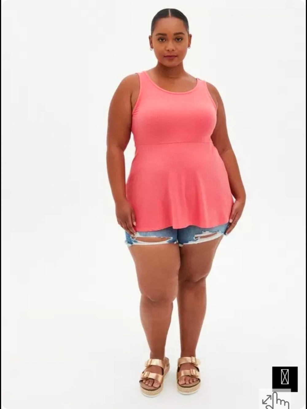 Torrid Scoop Neck Peplum Top